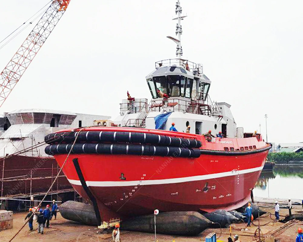 ship airbags in use