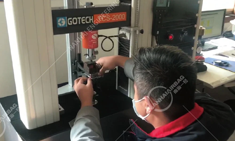 ensayos de materiales de guardabarros