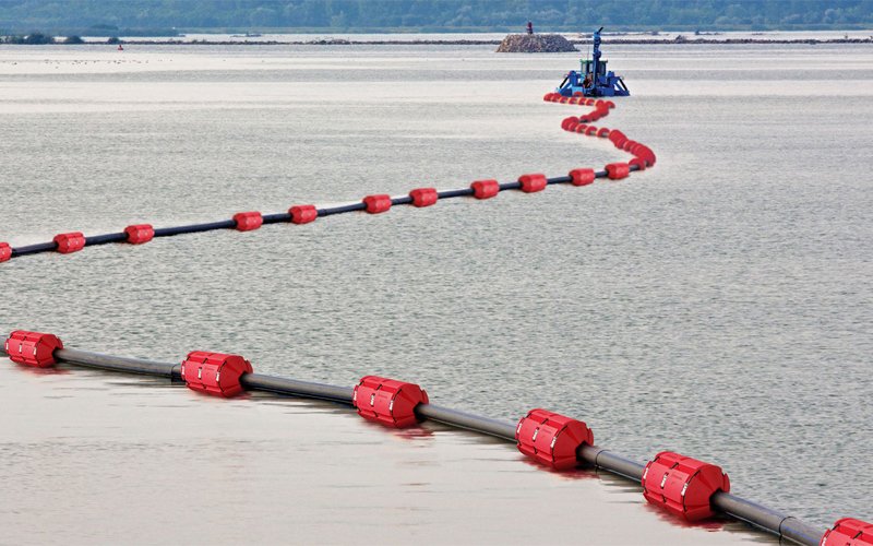 عوامات أنابيب البولي إيثيلين عالي الكثافة - عرض المشهد الحقيقي-3