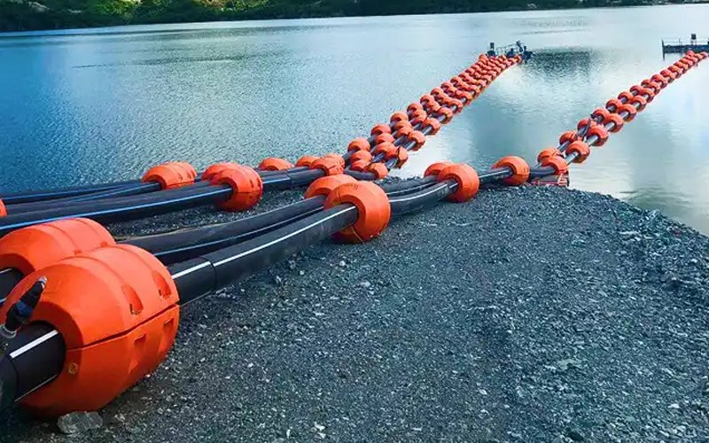 عوامات أنابيب البولي إيثيلين عالي الكثافة - عرض المشهد الحقيقي-4